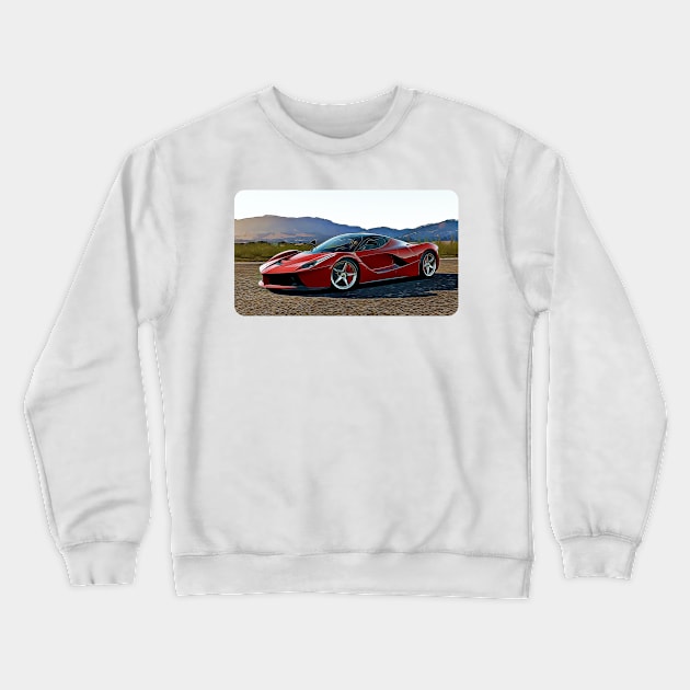 FXX Cartoon Drawing Action Print Crewneck Sweatshirt by Auto-Prints